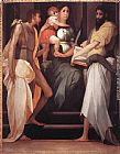 Rosso Fiorentino Madonna Enthroned between Two Saints painting